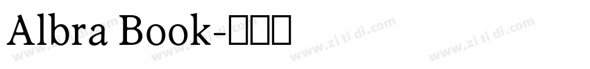 Albra Book字体转换
